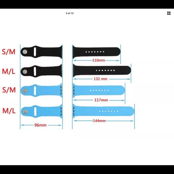 AUTHENTIC NEW Apple Watch Silicone Band 38mm pink - Picture 2 of 4